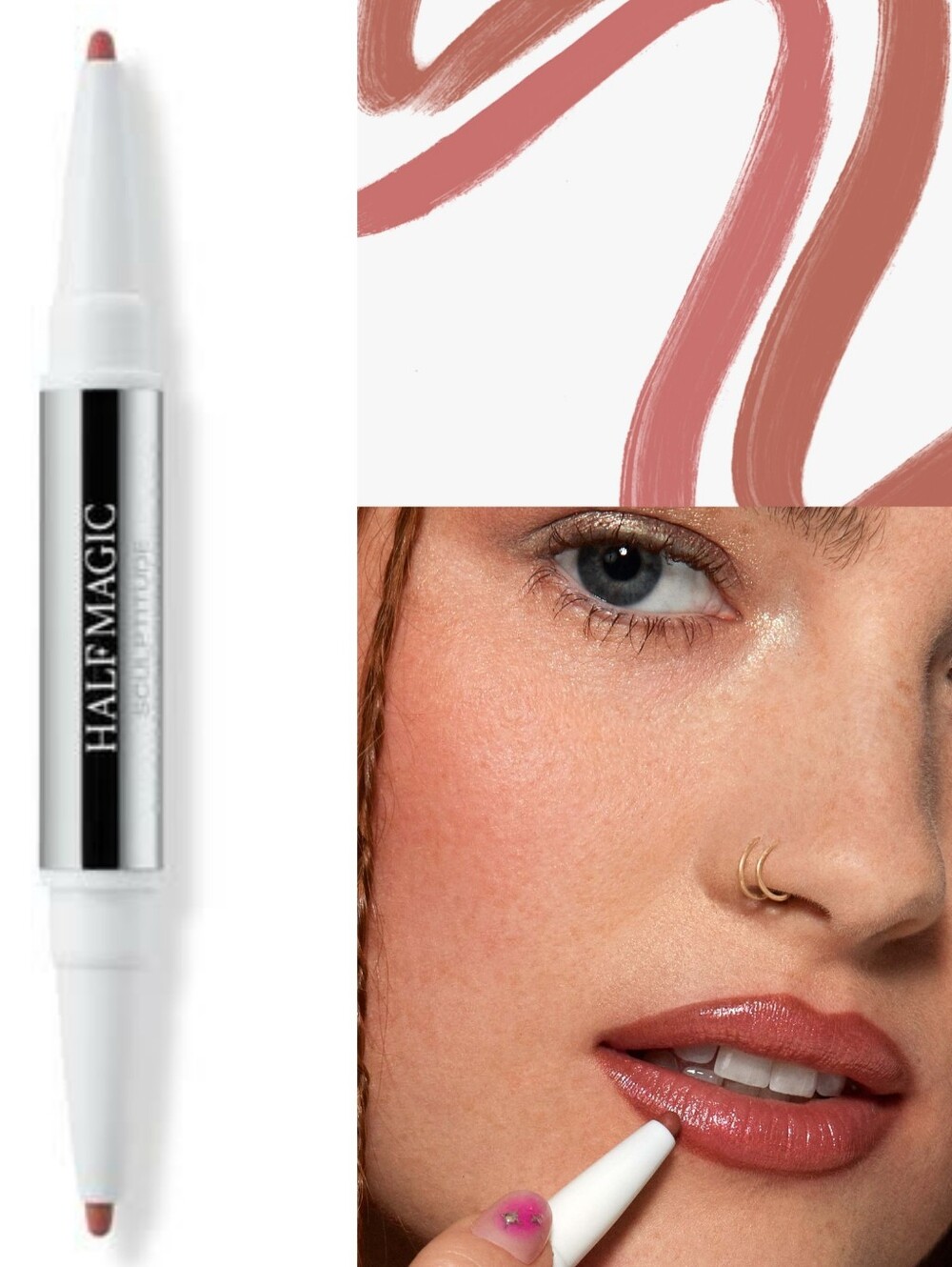 🦋Lip Need🦋BNIB Half Magic Fullsize EMO ROSE/PRANCING QUEEN Lip Liner Duo!!